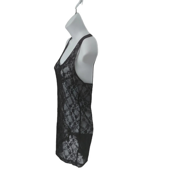 Altitude Sheer Black Lace Tank Top M - Picture 4 of 7
